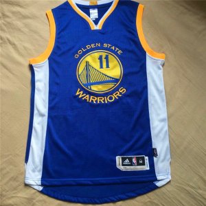 Maillot De Basket Golden State Warriors Thompsons 11 Stephen Curry 30 Fabric Bleu